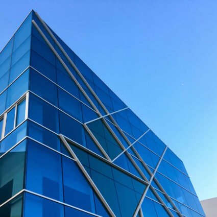 Polarizado arquitectónico edificio