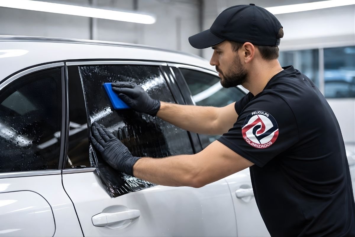 Instalación de polarizado nanocarbon en automóvil para reducir calor y rayos UV