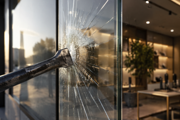 vidrio con película antivandalismo para negocios en Colombia resistente a golpes y vandalismo