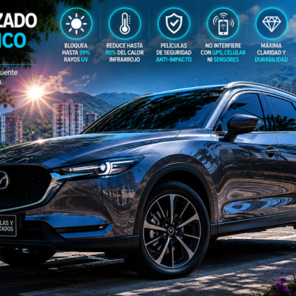 polarizado cerámico colombia instalado en mazda cx5