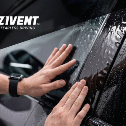 instalacion profesional de polarizado en vidrios de carro con pelicula de control solar zivent