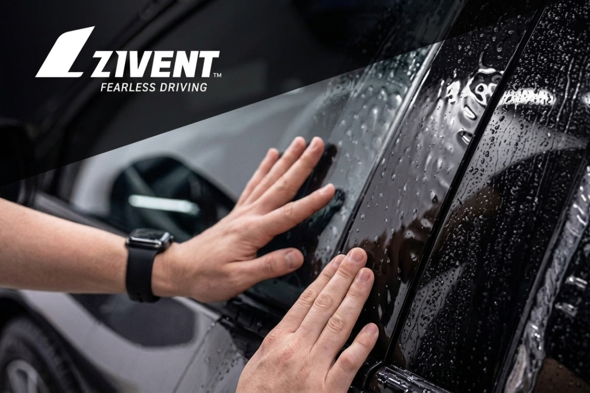 instalacion profesional de polarizado en vidrios de carro con pelicula de control solar zivent