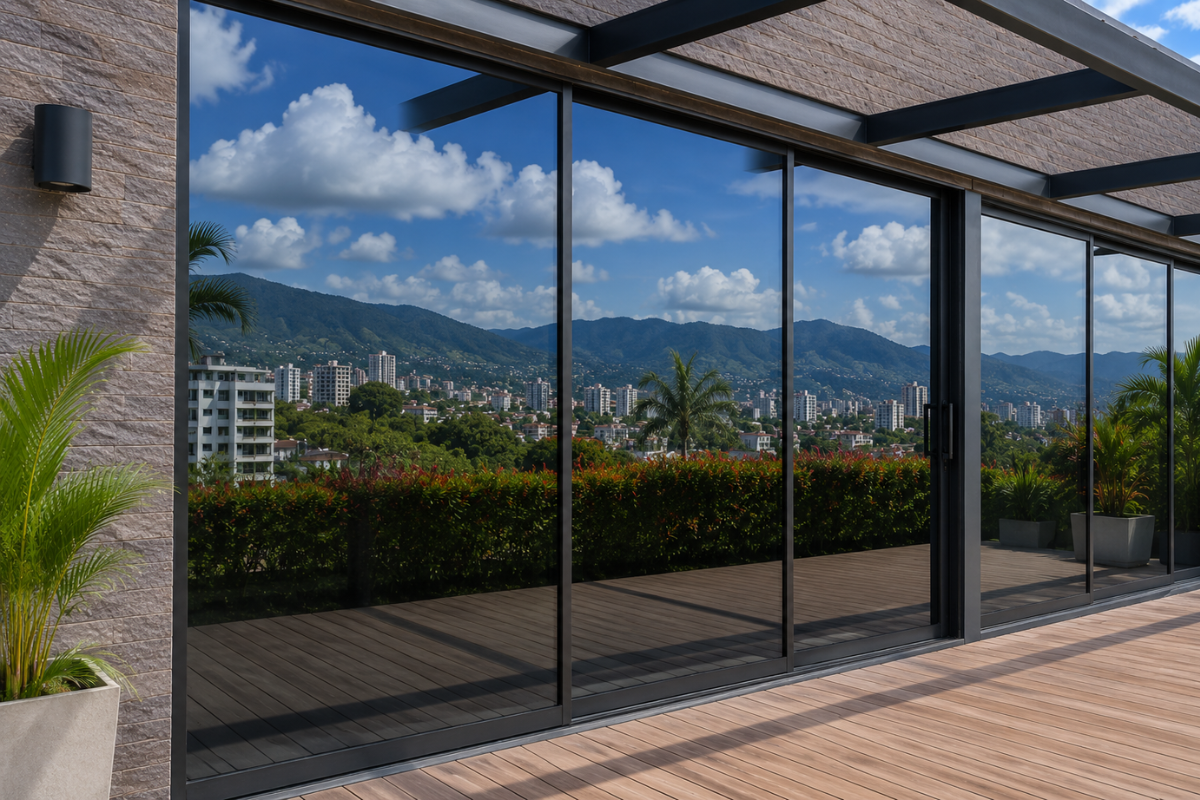 Polarizados para casas en Armenia Quindío instalados en ventanales residenciales para reducir el calor y bloquear los rayos UV.