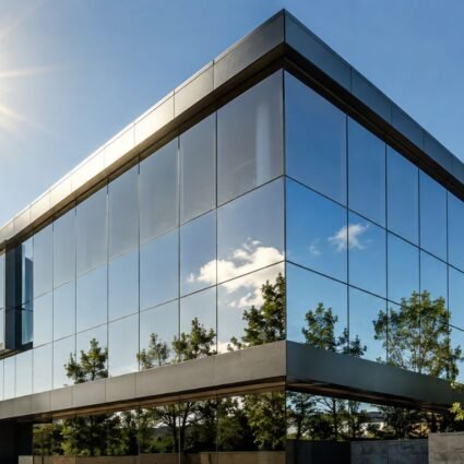 Protección solar para edificios con fachada de vidrio