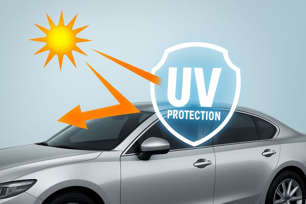 protección uv películas polarizadas carro